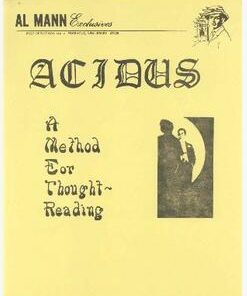 Al Mann - Acidus - A Method for Thought Reading