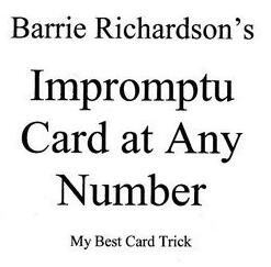Barrie Richardson - Impromptu Card At Any Number