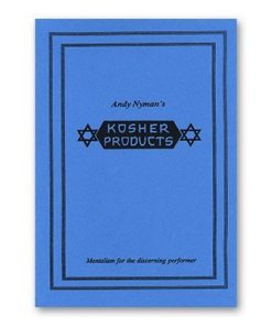 Kosher Products: Lecture Notes by Andy Nyman