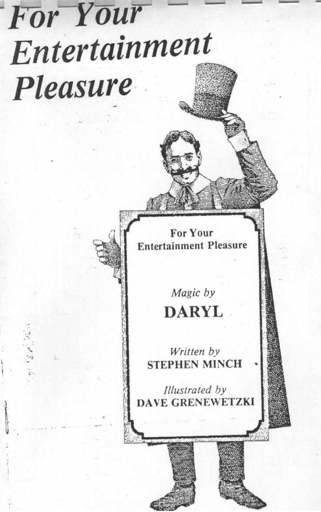 Stephen Minch and Daryl - For Your Entertainment Pleasure